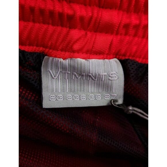 VTNMTS Vetements Tearaway Snap Jersey Track Pants Size M Mens Red - Picture 11 of 16